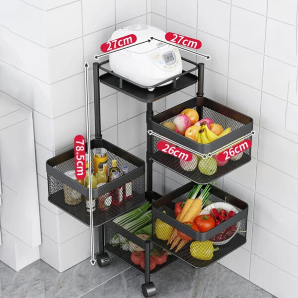 4 Tier 360 Degree Rotating Storage - Image 2