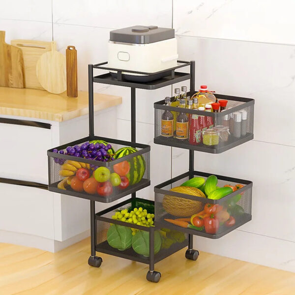 4 Tier 360 Degree Rotating Storage