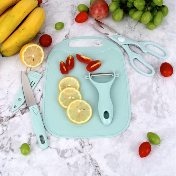 4 PCs Cutting Board With Knife - Image 3